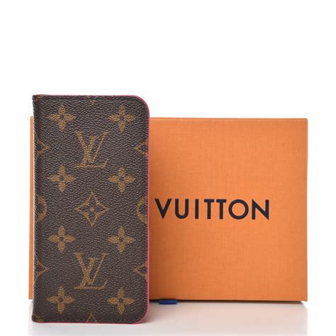 louis vuitton iphone xs folio|Louis Vuitton Monogram iPhone X/Xs Folio Case .